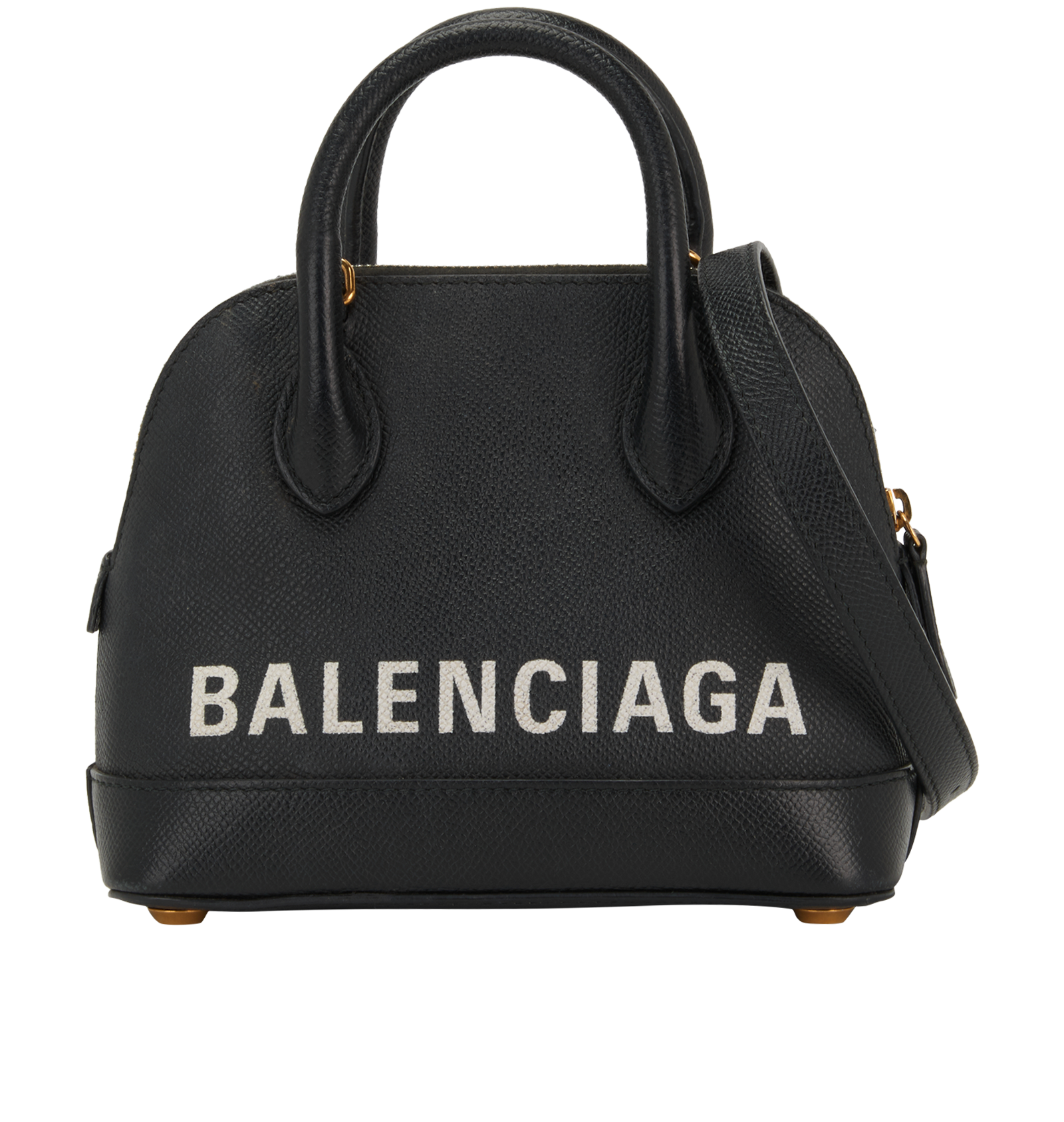 Small Ville Top Handle Bag, &pound;495, Handbags, Black, Leather, Back view